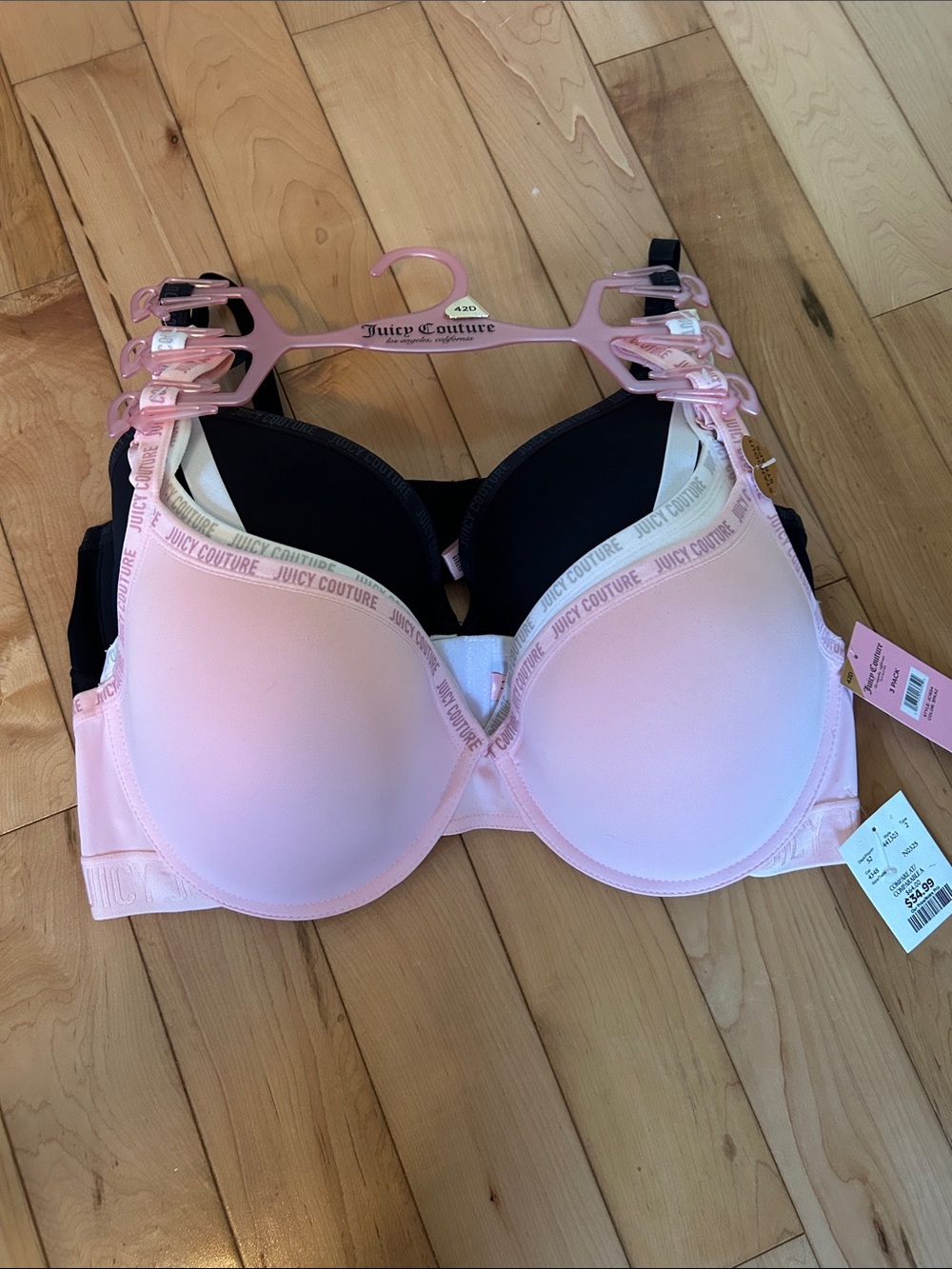 Juicy Couture Light Pink Padded T-Shirt Bra